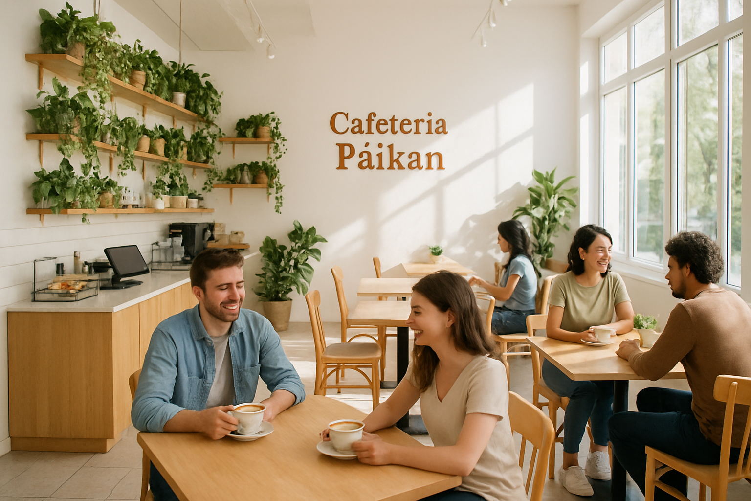 Interior de Cafetería Paikan